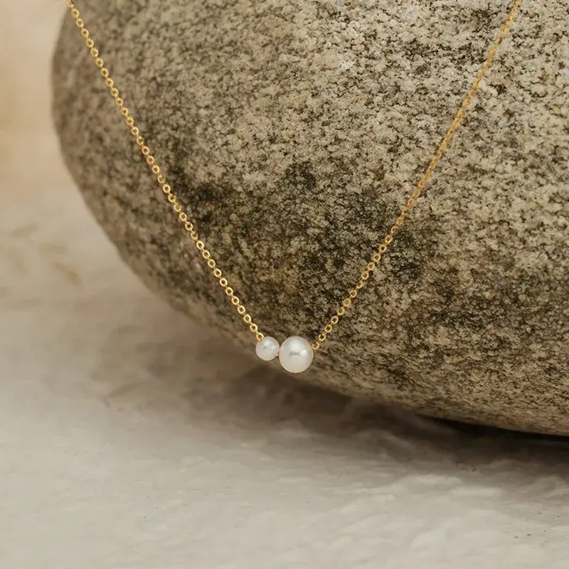 Double Pearl Necklace - FY0045